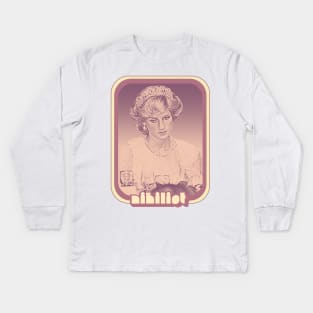 Princess Diana /// Nihilist Style Design Kids Long Sleeve T-Shirt